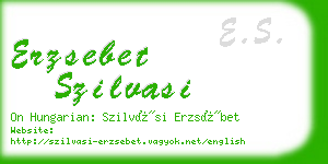 erzsebet szilvasi business card